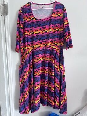 Svaha helicopter rainbow maxi XXL Dress